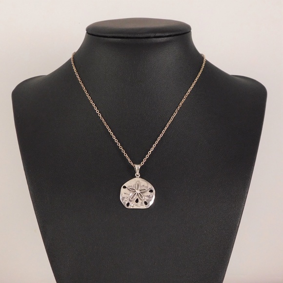 Sterling Silver Sand Dollar Necklace - Picture 3 of 3